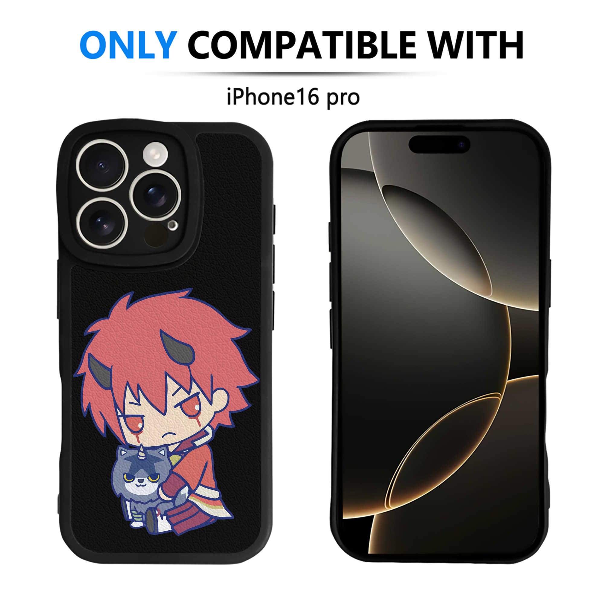 （画像用） 転スラ Regarding Reincarnated to Slime 【iPhone 16シリーズ対応】シリコンスマホケース（レザー調） 材質：シリコン